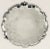 Mid-Century Modern Silver Footed Pie Crust Serving Tray For Sale - Image 3 of 7