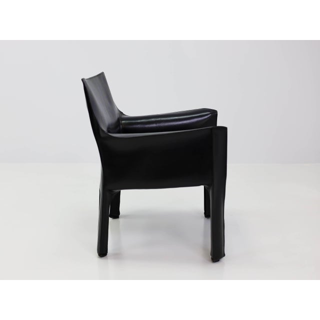 1970s 414 CAB MAXI Low Armchair by Mario Bellini for Cassina, 1977, Set of 2 For Sale - Image 5 of 12
