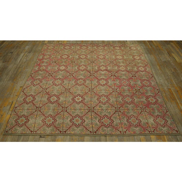 Antique American Hooked rug, size: 6' 4''x6' 4''. General Rug Type: North & South American Specific Rug Type: American...