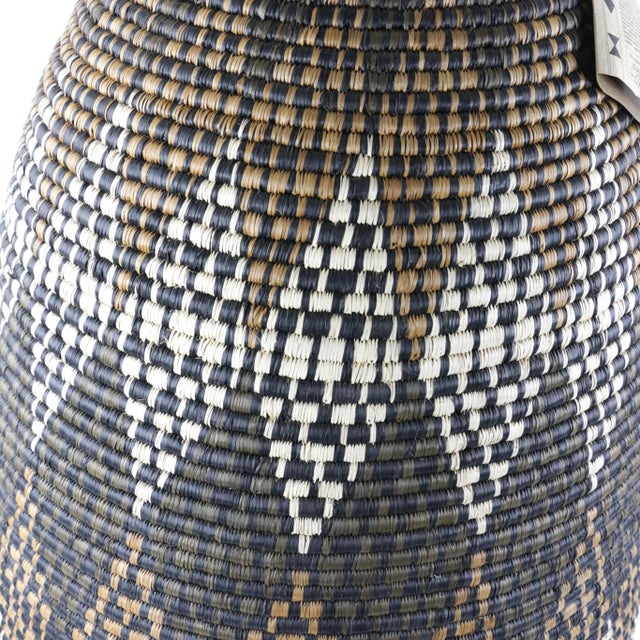 Large South African Contemporary Lidded Basket 33"x17" For Sale In Denver - Image 6 of 11