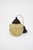 Elegant Art Deco pendant lamp featuring a softly shaped marbleized glass shade with warm amber veining and original dark...