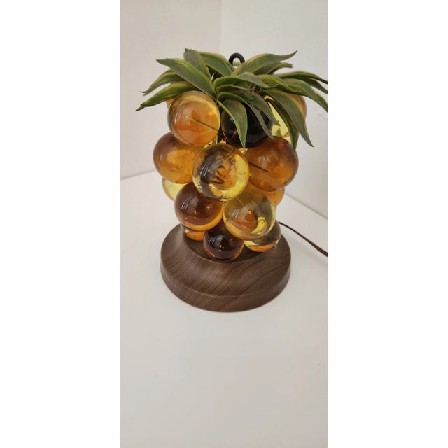 1960s Lucite Pineapple Lamp For Sale - Image 9 of 11