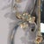 Metal Vintage LaBarge Glass , Silver & Gilt Metal Floral & Foliage Pier Table & Mirror For Sale - Image 7 of 12
