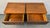 Brown Mid-Century Modern Walnut & Brass Nightstands Attributed to Young Manufacturing For Sale - Image 8 of 18