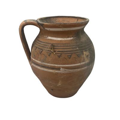 Farmhouse Antique Hungarian Folk Art Pottery For Sale - Image 3 of 5