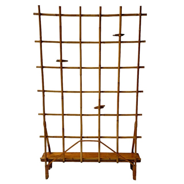 Stunning and elegant Vintage plant stand or room divider. Design by Fa. Rotan Rotterdam. Striking Dutch design from the...