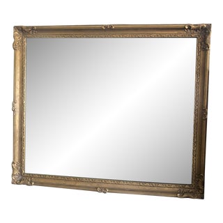 1970s Gold Frame Wall Mirror For Sale