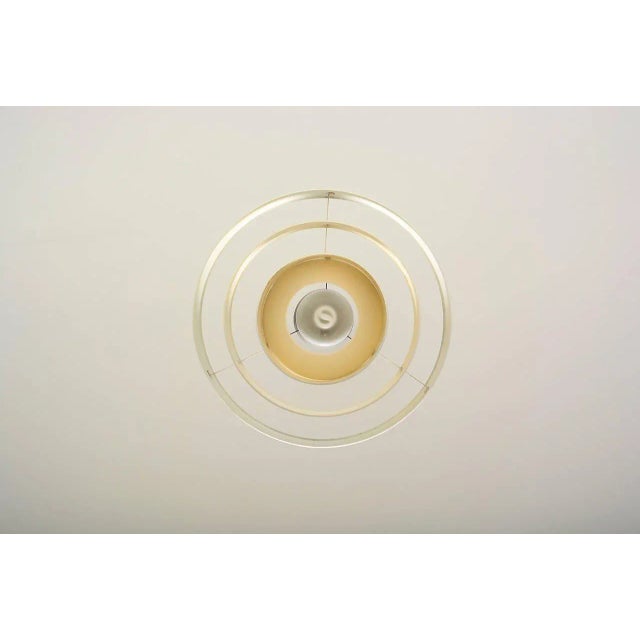 Architectural Aluminum Shade Hanging Lamp For Sale - Image 9 of 10