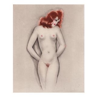 Louis Icart, Little Breasts from The Life of Breasts, Nude, Original Etching & Aquatint, 1945 For Sale