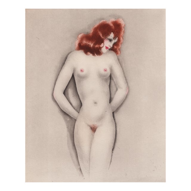 Louis Icart, Little Breasts from The Life of Breasts, Nude, Original Etching & Aquatint, 1945 For Sale