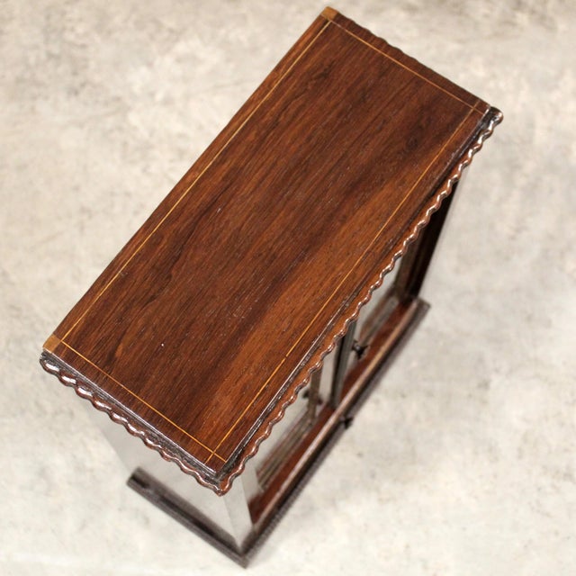 Miniature Model 19th-Century Italian Glass Display Case For Sale - Image 9 of 11