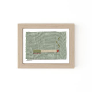 Uma the Artichoke Cigarette by Willa Heart in Natural Frame, Mini Art Print For Sale