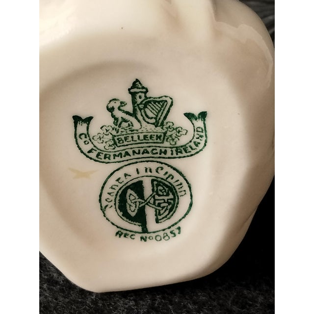 Mid 20th Century Mid 20th Century Belleek Irish Porcelain Creamer Undine Water Nymph Pitcher For Sale - Image 5 of 8