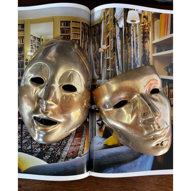 1960s Brass Masks, Pair For Sale - Image 5 of 6