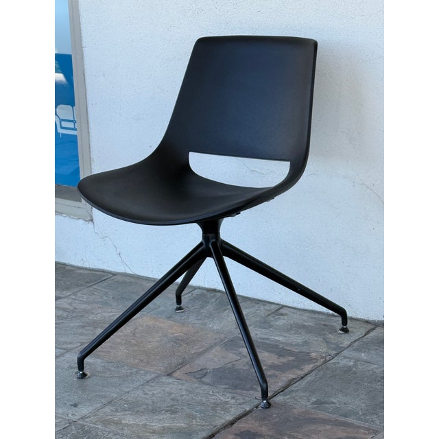 Black Alper Palm Task Chairs, Pair For Sale - Image 8 of 12