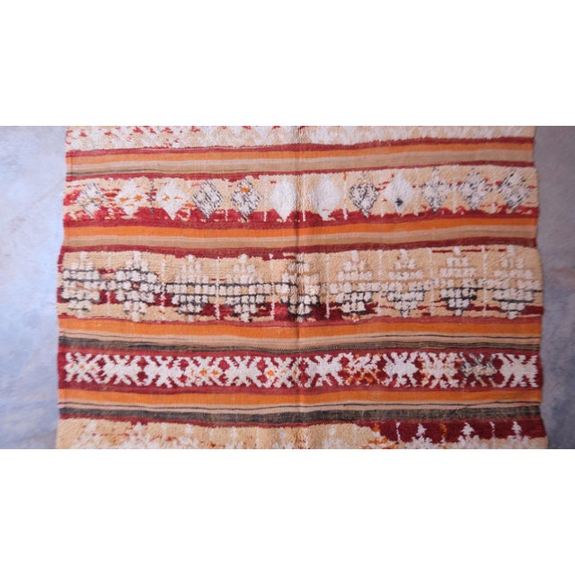 1980s Striped Vintage Flatweave Rug - 8.7 X 4.89 Ft For Sale - Image 4 of 11