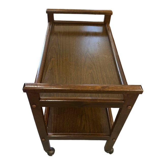 Trolley table in mahogany of Danish design from the 1960s. The table is in great vintage condition.