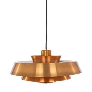 Nova Copper Pendant by Jo Hammerborg for Fog & Mørup, 1960s For Sale