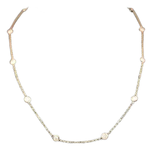 1.35 Ct Diamond by the Yard Necklace
