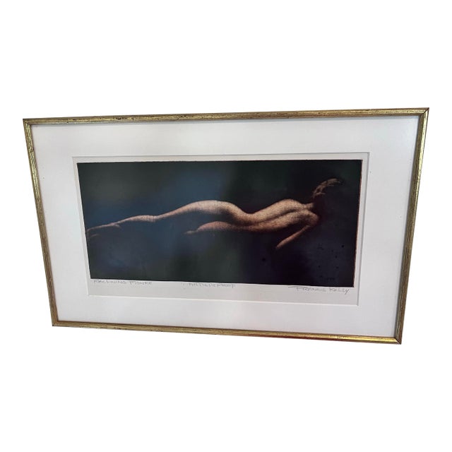 1970s Artist’s Proof “Reclining Figure” by Francis Kelly | Framed British Figurative Print For Sale