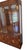Henredon 1980s Henredon Scene One Campaign Oak Breakfront China Cabinet Hutch Display Curio For Sale - Image 4 of 15