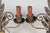 Pair of Rustic Art Deco Iron Candelabra For Sale - Image 9 of 9