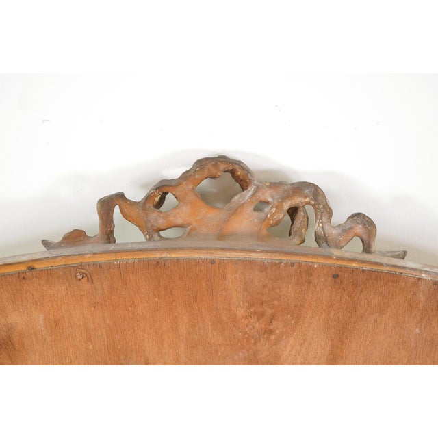 Antique European Louis XVI Arched Ribbon Wall Mirror For Sale - Image 9 of 9