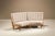 Guillerme et Chambron Curved Oak Sofa by Guillerme et Chambron, France, 1960s For Sale - Image 4 of 18