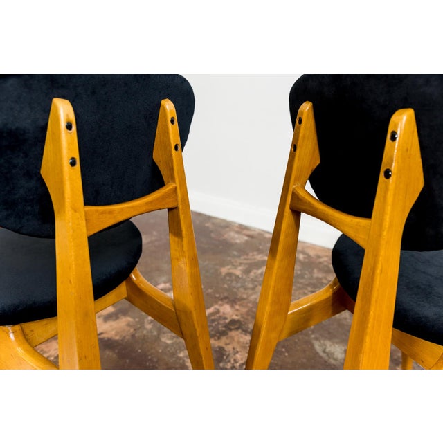 Vintage GFM 22 Chairs by J. Kędziorek, Poland, 1960s, Set of 3 For Sale - Image 11 of 14