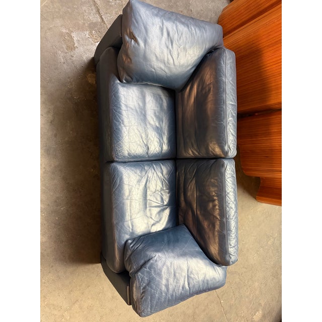 Modern Blue DS71 Sofa from de Sede, 1980s For Sale - Image 3 of 7