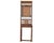 Vintage Indian Painted Teakwood Hall Stand W/ Mirror For Sale - Image 4 of 4