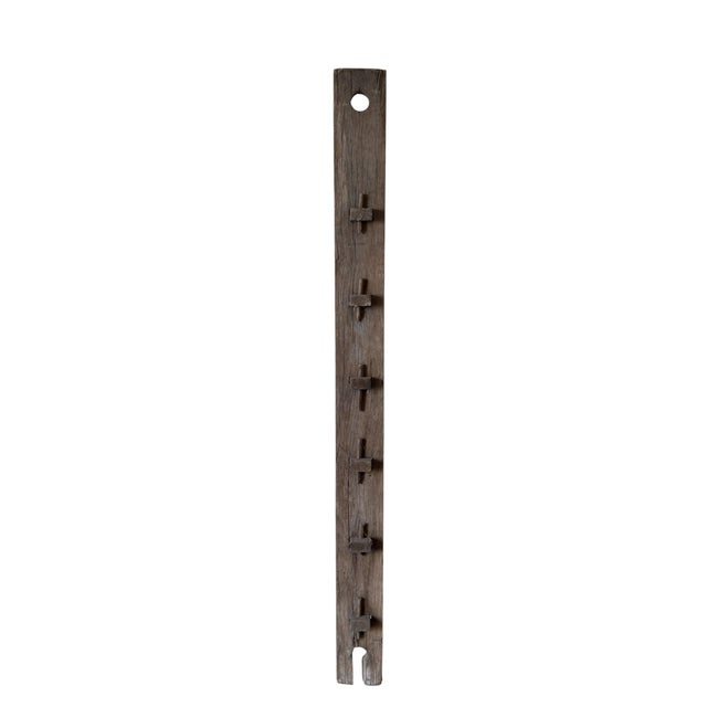 Gray 19th Century English Oak Stable Harness Rack with Hooks For Sale - Image 8 of 10