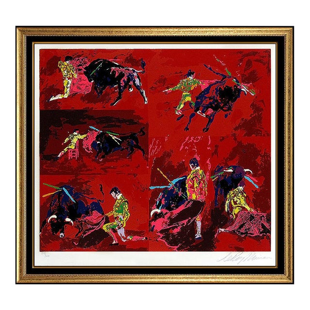 1970s Red Corrida, LeRoy Neiman For Sale