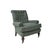 Late 20th Century Pair of Ferrick Mason Upholstered Tufted Club Chairs For Sale - Image 4 of 7