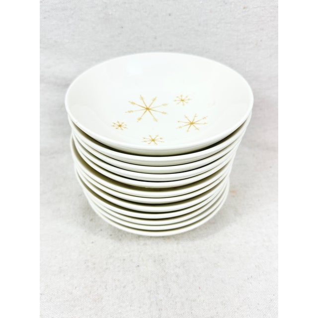 Mid-Century Modern Vintage MCM Royal China Star Glow Small Bowls-Set of 12 For Sale - Image 3 of 5
