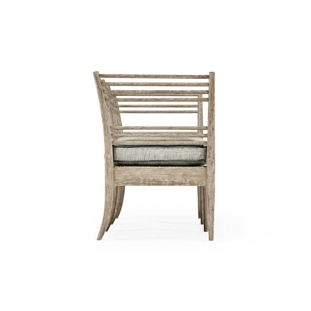 Neoclassical Gustavian Slatted Wood Bench Sofa For Sale - Image 4 of 14
