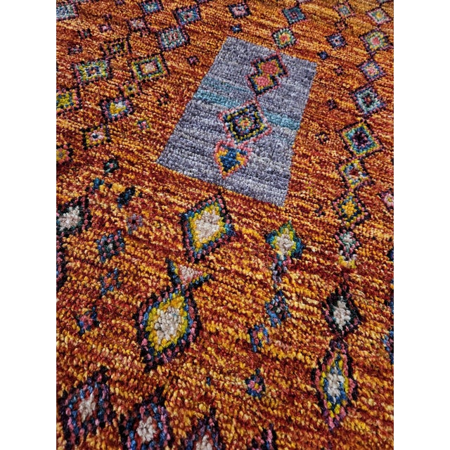 Vintage Afghan Handmade Rug, 2010s For Sale - Image 6 of 7