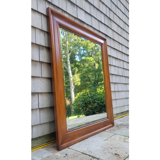 Grange Vintage French Louis Philippe Solid Cherry Wall Mirror by Grange Furniture For Sale - Image 4 of 7