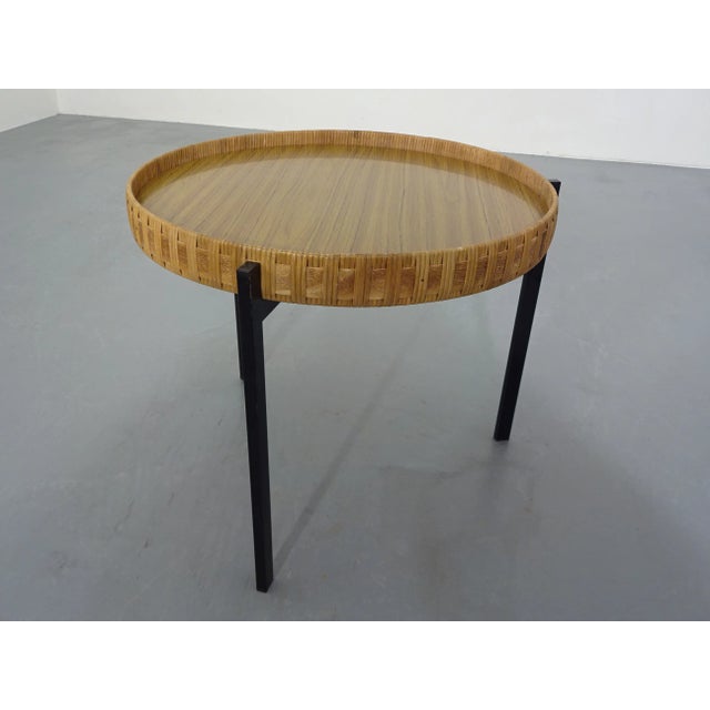 Mid-Century Modern Steel Side Table with Tray Top, 1950s For Sale - Image 3 of 16