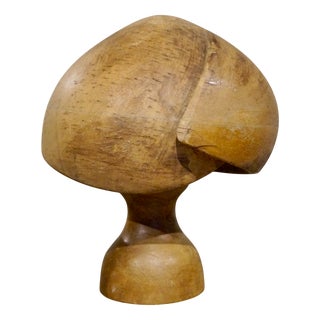 Antique Hat Block on Stand by Riva Marchesi for Milliners, Paris, France, 1900s For Sale