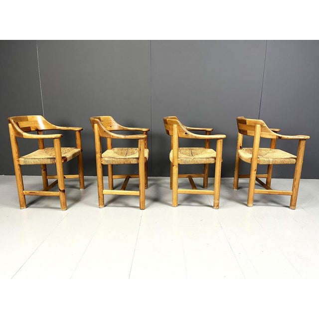 Pinewood Dining Chairs by Rainer Daumiller for Hirtshals Savvaerk, 1970, Set of 4 For Sale - Image 9 of 13