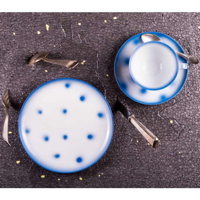 Yellow Dots Porcelain Collection Tea Cup from Litolff For Sale - Image 9 of 12