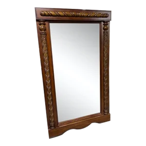 LLoyds Custom Mirror with Carved Wooden Border, Made in New Jersey