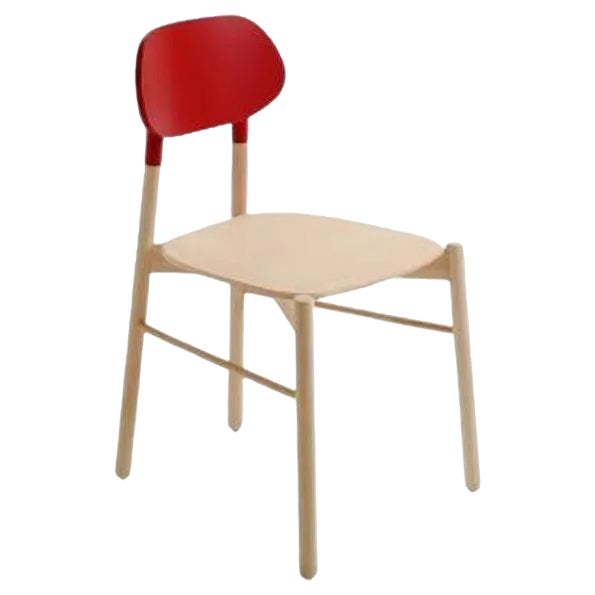 Red Bokken Chair in Natural Beech by Colé Italia For Sale