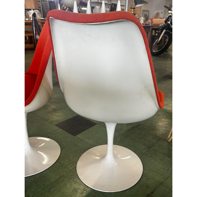 Swivel Chairs attributed to Eero Saarinen for Knoll Inc. / Knoll International, 1970s, Set of 6 For Sale - Image 6 of 8