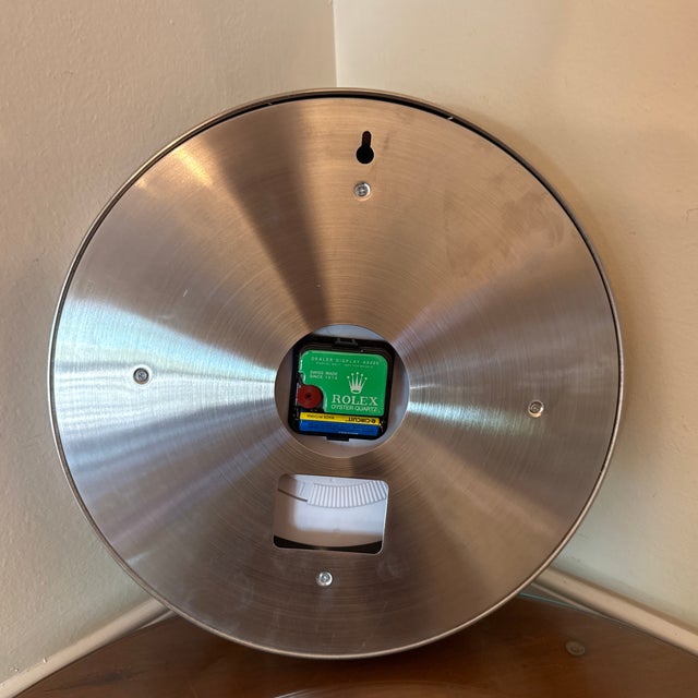 Metal Vintage Pepsi Oyster Perpetual Submariner Wall Clock From Rolex For Sale - Image 7 of 8