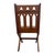 Antique Gothic Revival Oak X-Frame Accent Chair. For Sale - Image 9 of 10