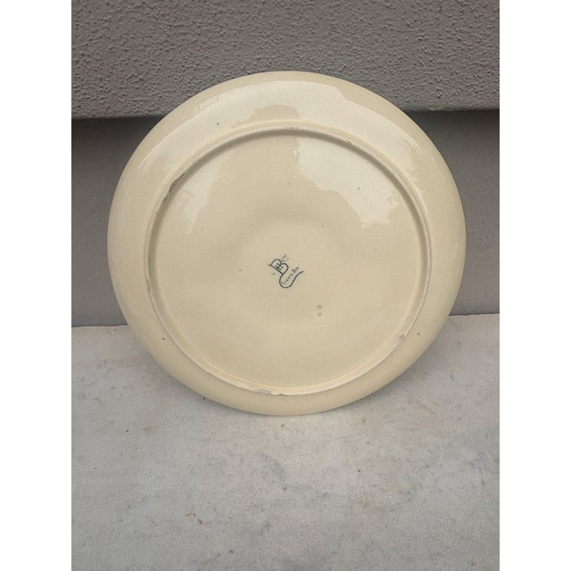 French Majolica Oyster Plate Choisy-Le-Roi, Circa 1880 For Sale - Image 4 of 7