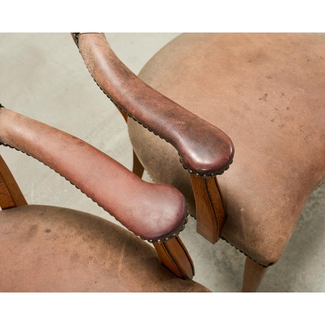 2000 - 2009 Set of Six Ralph Lauren Hither Hills Studio Dining Armchairs For Sale - Image 5 of 18
