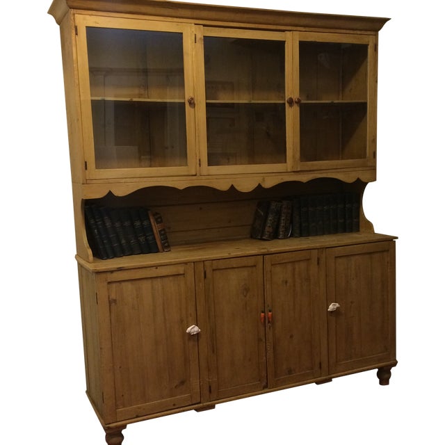 Traditional Pine Hutch Chairish
